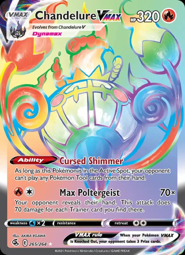 Chandelure VMAX #265 — Fusion Strike