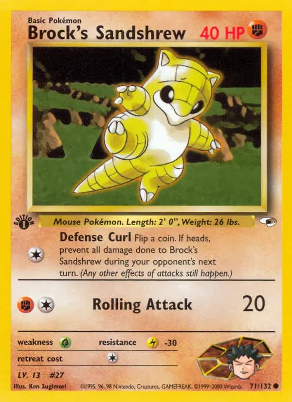 Brock's Sandshrew #71 — Gym Heroes