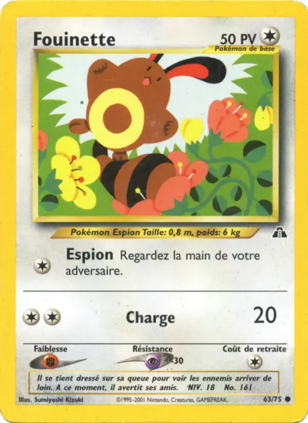 Carte Pokémon Fouinette #63 — Neo Discovery