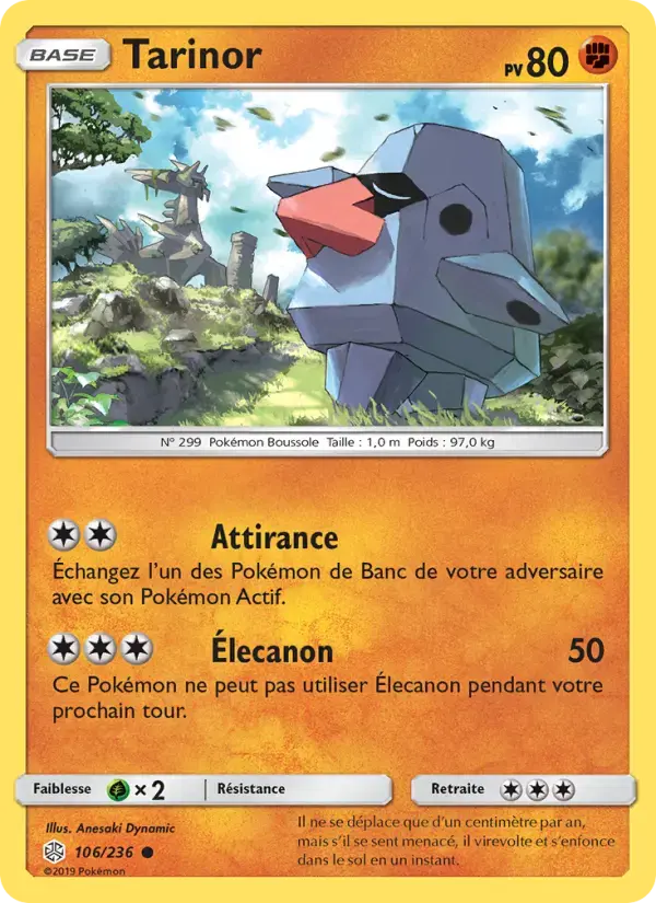 Carte Pokémon Tarinor #106 — Éclipse Cosmique