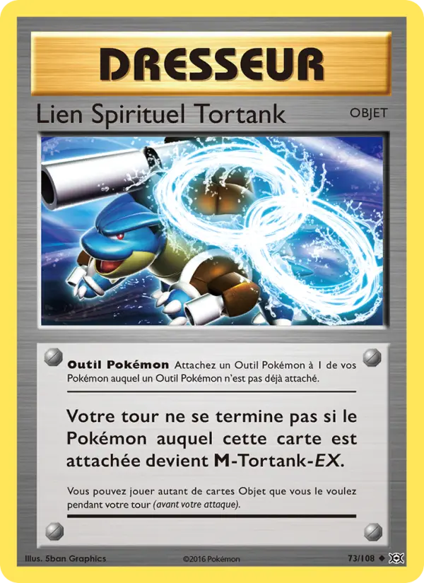 Carte Pokémon Lien Spirituel Tortank #73 — Évolutions XY
