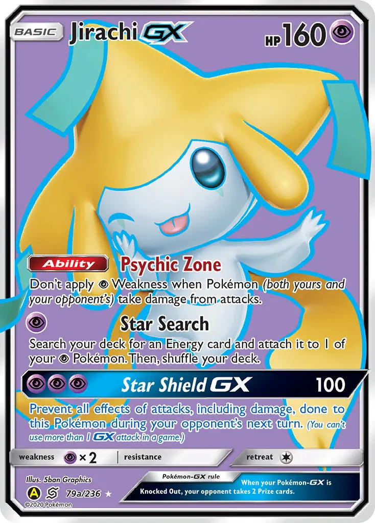 Carte Pokémon Jirachi-GX #79a — Harmonie des Esprits