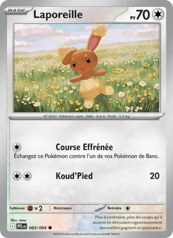 Carte Pokémon Laporeille #083 — Flammes Fantasmagoriques