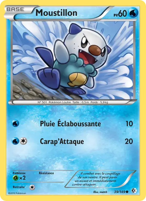 Carte Pokémon Moustillon #39 — Frontières Franchies