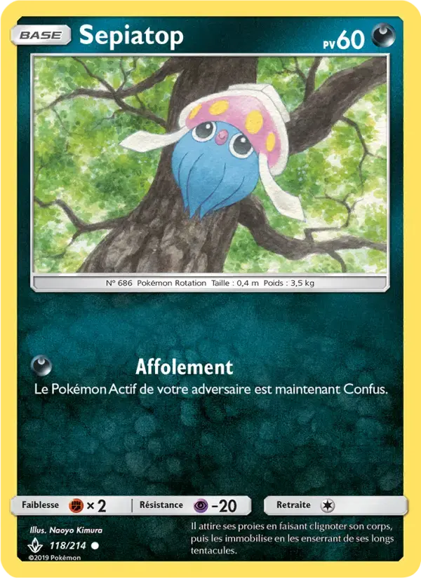 Carte Pokémon Sepiatop #118 — Alliance Infaillible