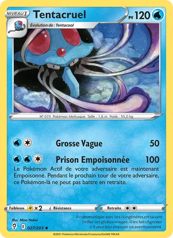 Carte Pokémon Tentacruel #27 — Évolution Céleste