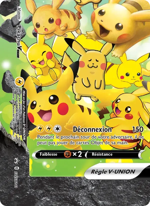 Carte Pokémon Pikachu V-UNION #SWSH141 — Promos Épée et Bouclier