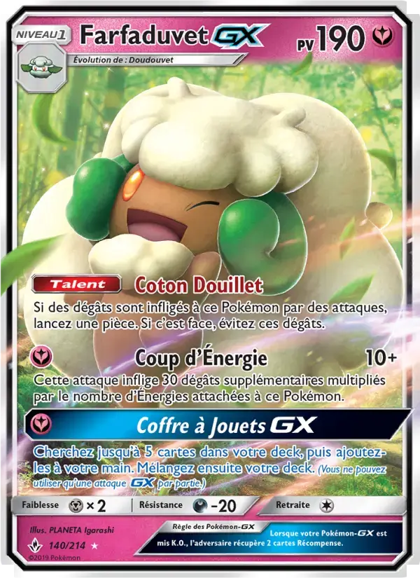 Carte Pokémon Farfaduvet GX #140 — Alliance Infaillible