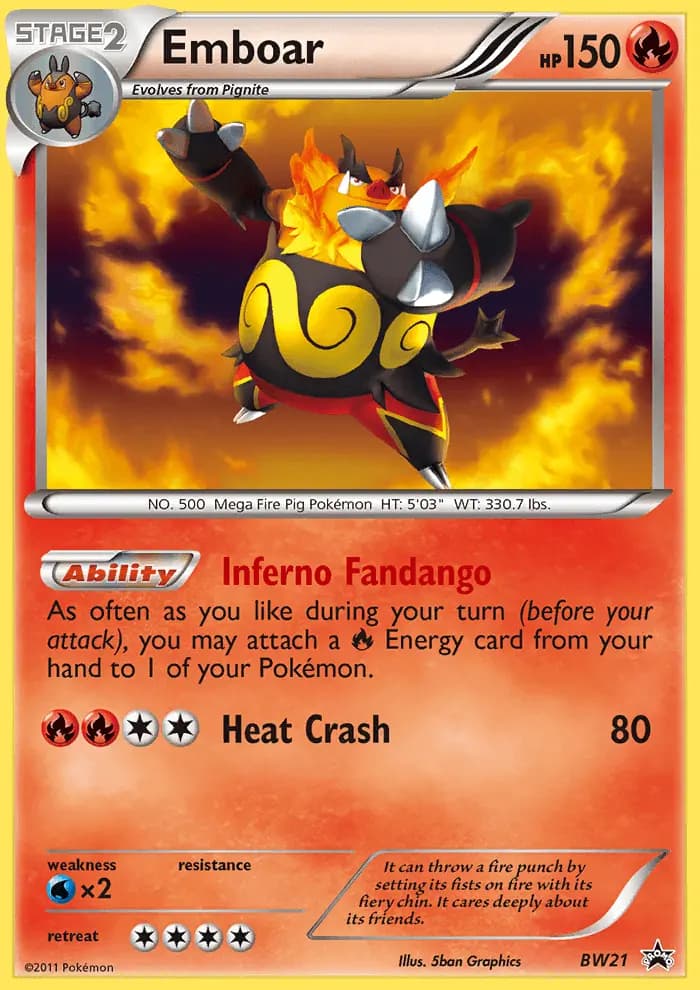 Emboar #BW21 — Black & White Promos