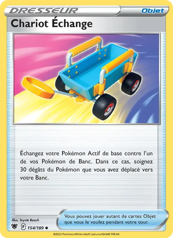 Carte Pokémon Chariot Échange #154 — Astres Radieux