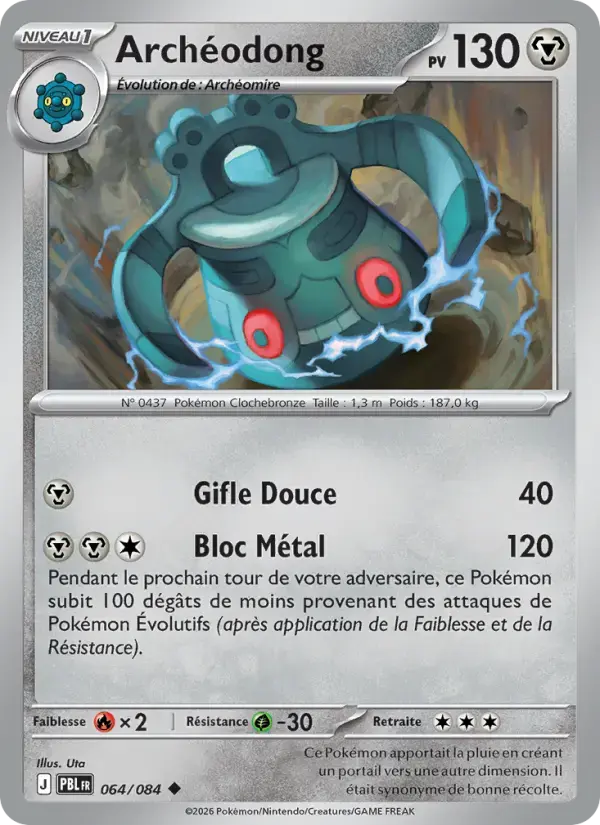 Carte Pokémon Archéodong #064 — Nuit Noire