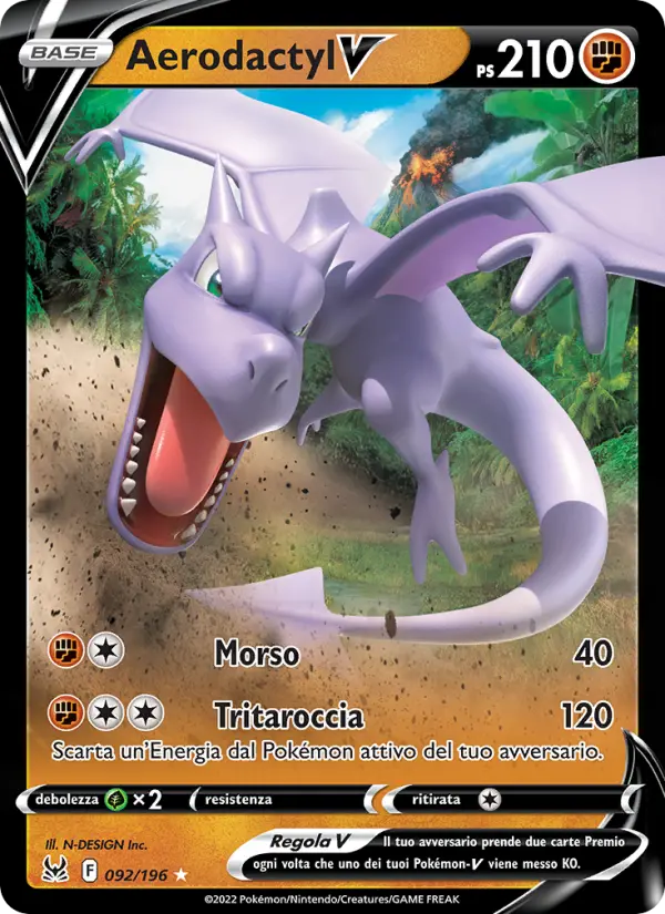 Carte Pokémon Ptéra V #092 — Origine Perdue