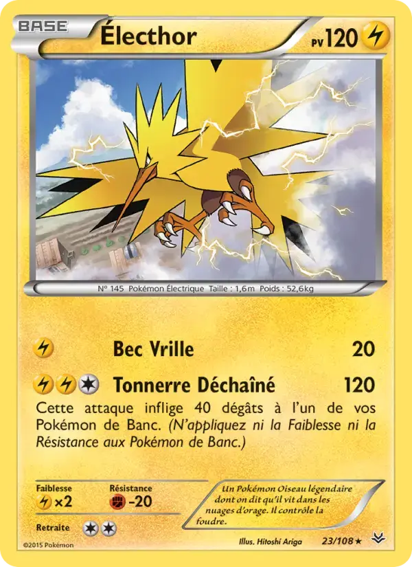 Carte Pokémon Électhor #23 — Ciel Rugissant