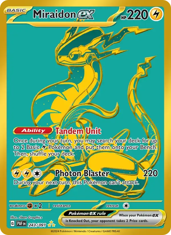 Miraidon ex #243 — Paldean Fates