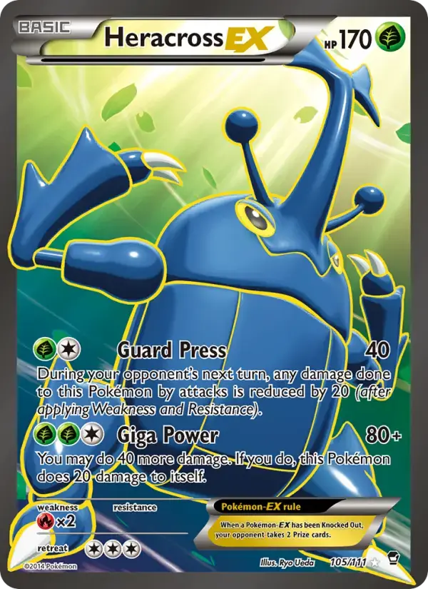 Heracross EX #105 — Furious Fists