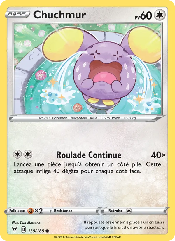 Carte Pokémon Chuchmur #135 — Voltage Éclatant