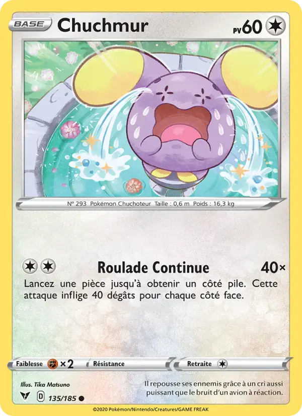Carte Pokémon Chuchmur #135 — Voltage Éclatant