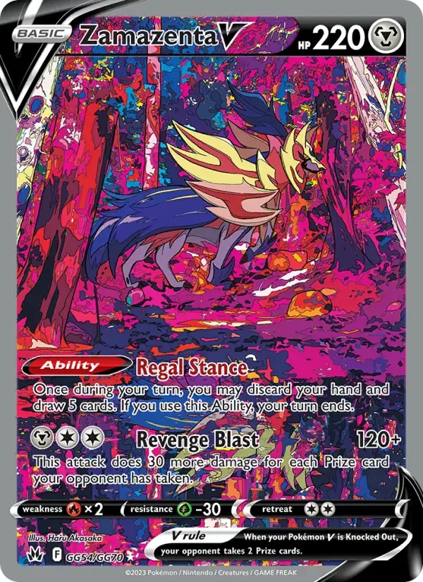 Zamazenta V #GG54 — Crown Zenith