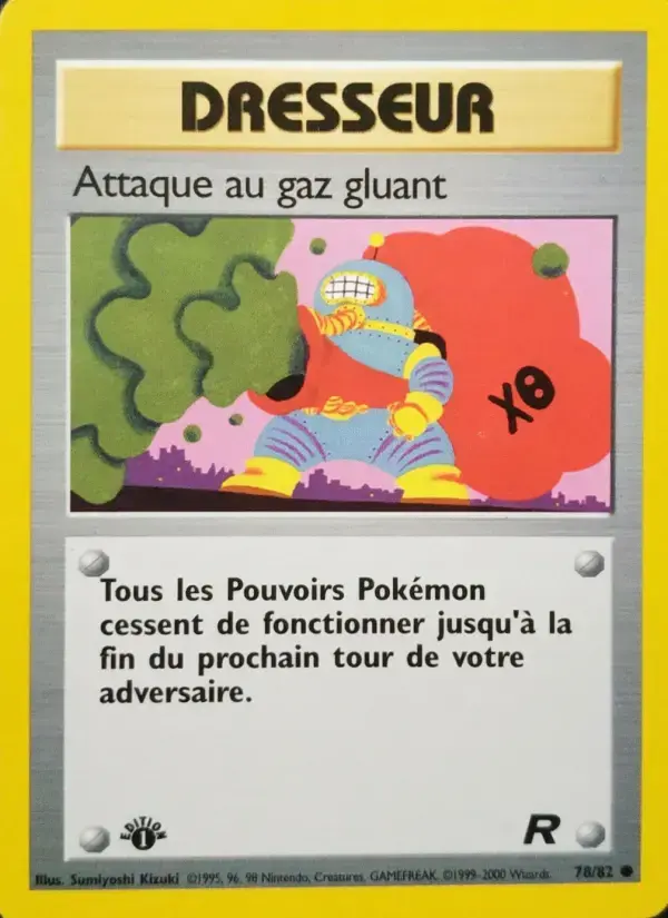 Carte Pokémon Attaque au gaz gluant #78 — Team Rocket