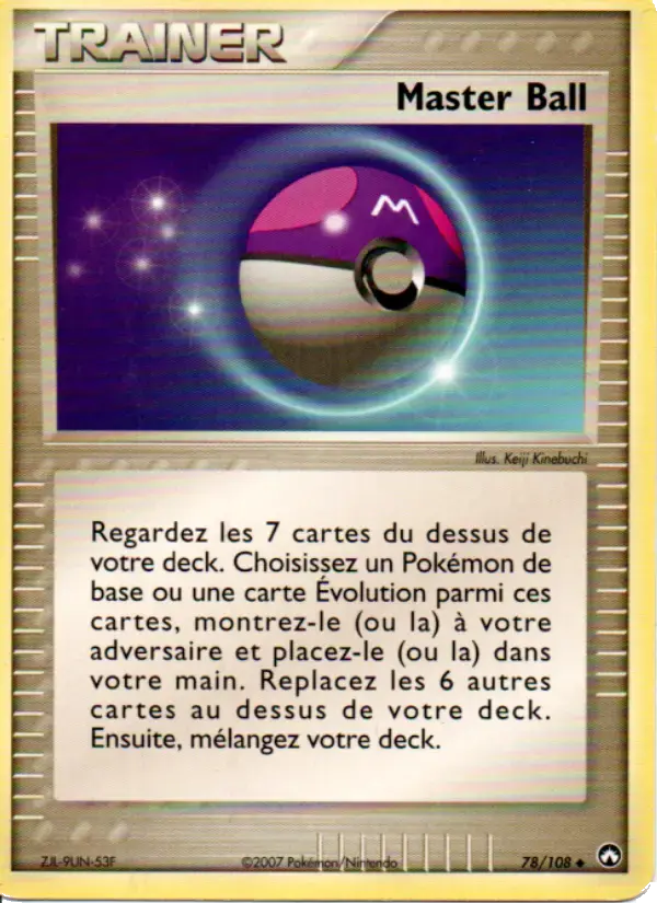 Carte Pokémon Master Ball #78 — Gardiens du Pouvoir