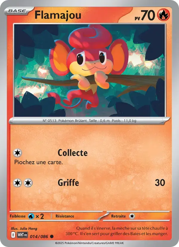Carte Pokémon Flamajou #014 — Flamme Blanche