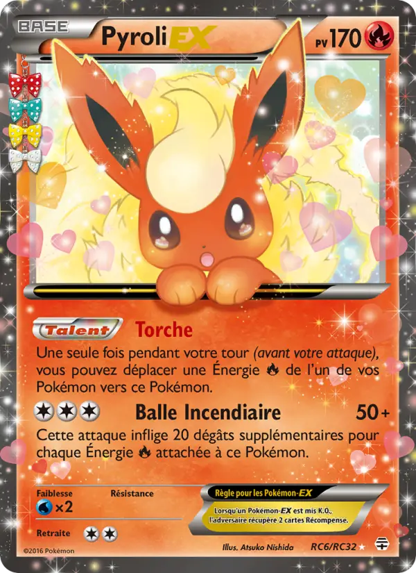 Carte Pokémon Pyroli-EX #RC6 — Générations