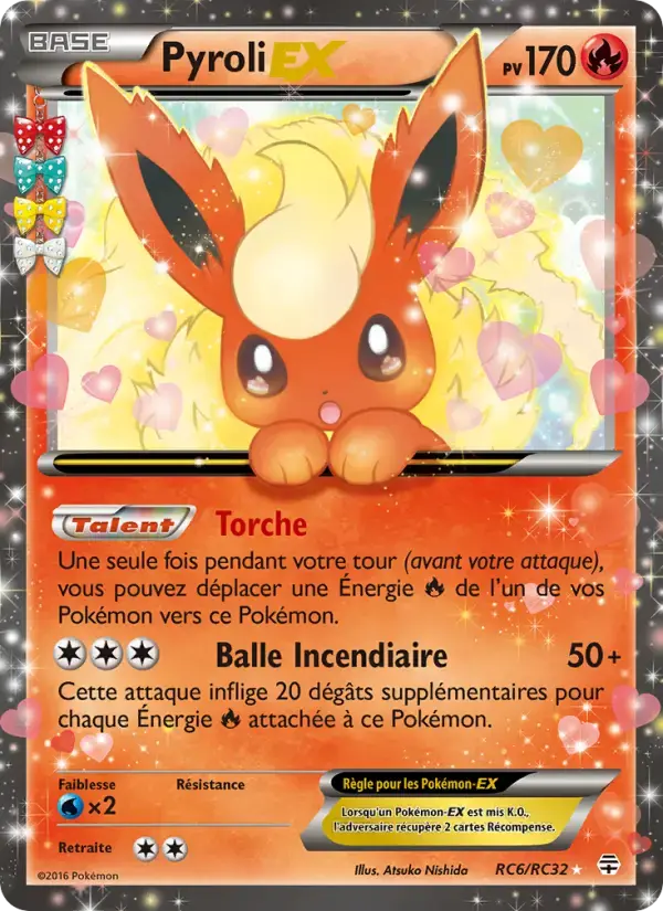 Carte Pokémon Pyroli-EX #RC6 — Générations