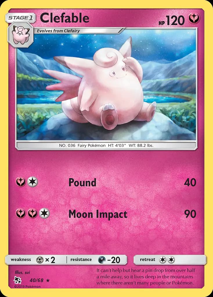 Clefable #40 — Hidden Fates