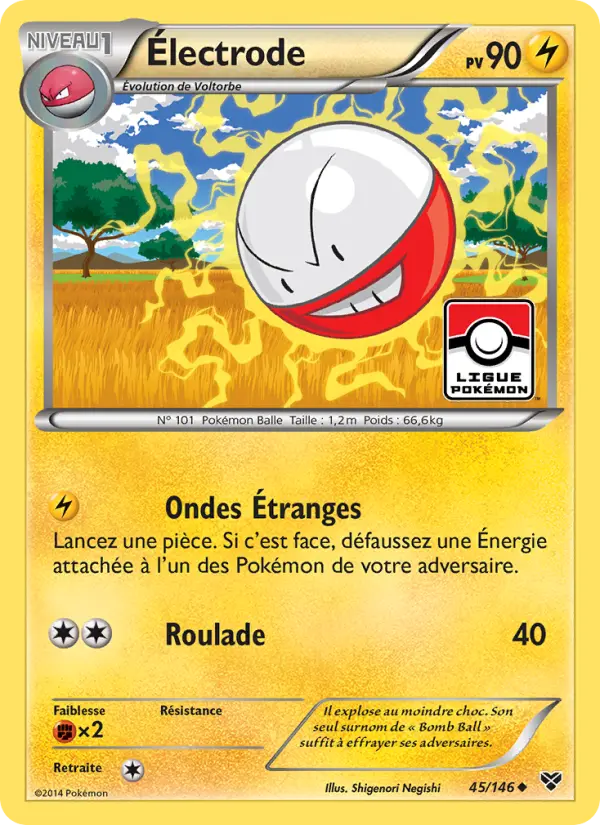 Carte Pokémon Électrode #45 — XY