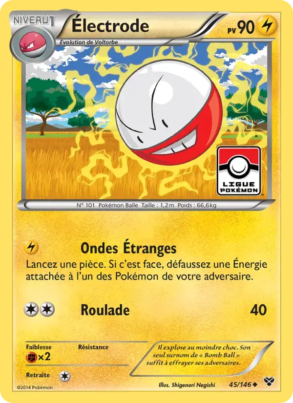 Carte Pokémon Électrode #45 — XY