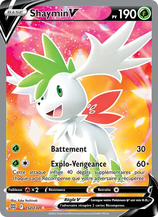 Carte Pokémon Shaymin V #152 — Stars Étincelantes