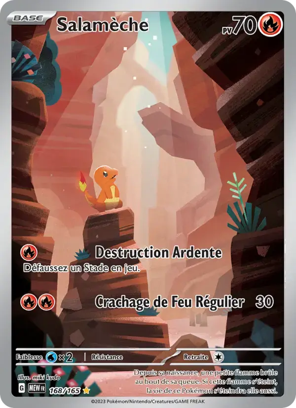 Carte Pokémon Salamèche #168 — Pokémon 151