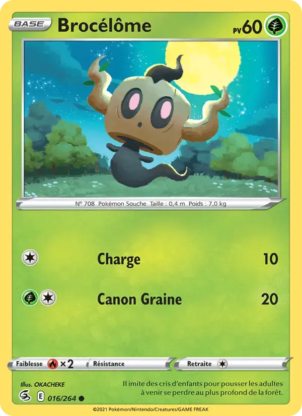 Carte Pokémon Brocélôme #16 — Poing de Fusion