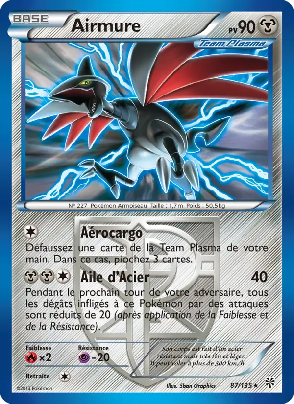 Carte Pokémon Airmure #87 — Tempête Plasma