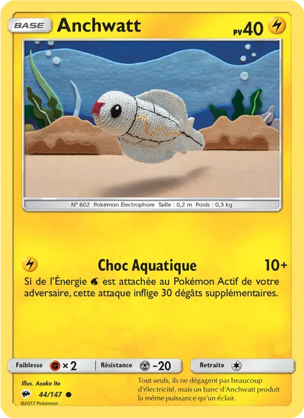 Carte Pokémon Anchwatt #44 — Ombres Ardentes
