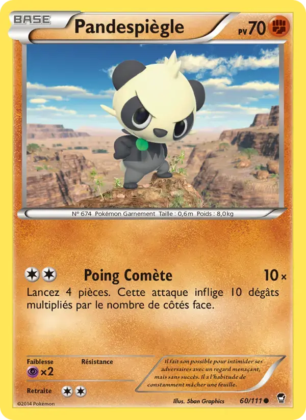 Carte Pokémon Pandespiègle #60 — Poings Furieux