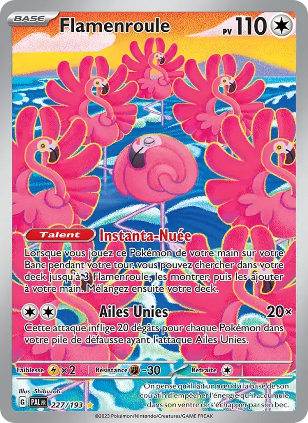 Carte Pokémon Flamenroule #227 — Évolutions à Paldea