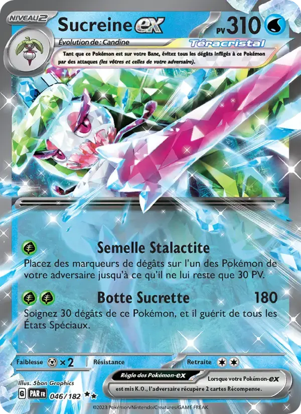 Carte Pokémon Sucreine-ex #046 — Faille Paradoxe