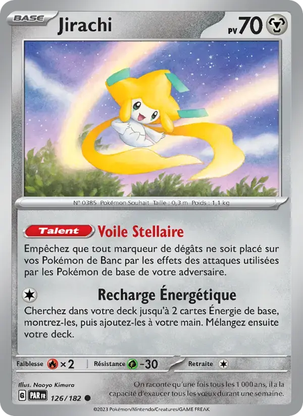 Carte Pokémon Jirachi #126 — Faille Paradoxe