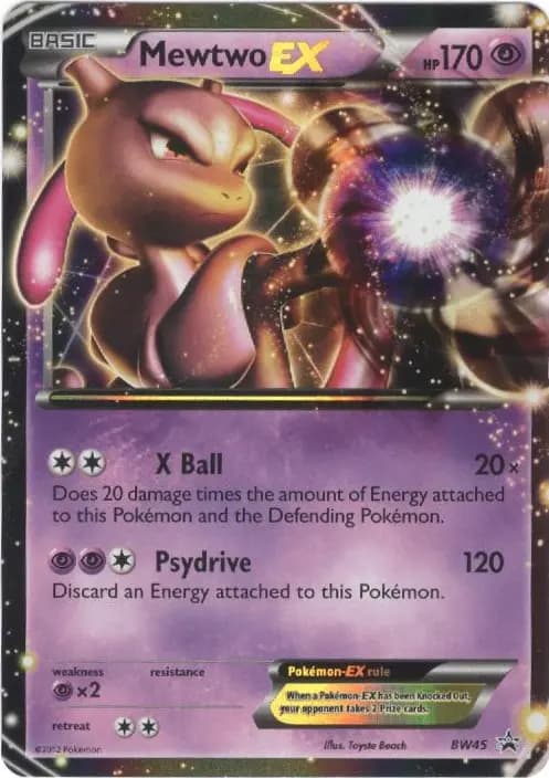 Mewtwo-EX #BW45 — Black & White Promos