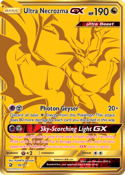 Carte Pokémon Ultra-Necrozma GX #78 — Majesté des Dragons