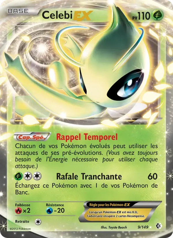 Carte Pokémon Celebi-EX #9 — Frontières Franchies