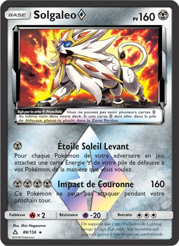 Carte Pokémon Solgaleo ◇ #89 — Ultra-Prisme