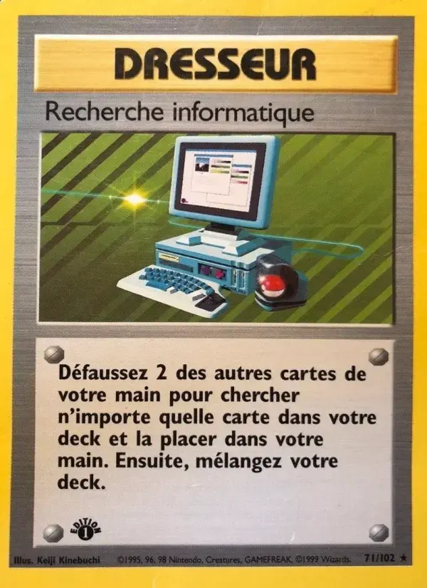 Carte Pokémon Recherche informatique #71 — Set de Base