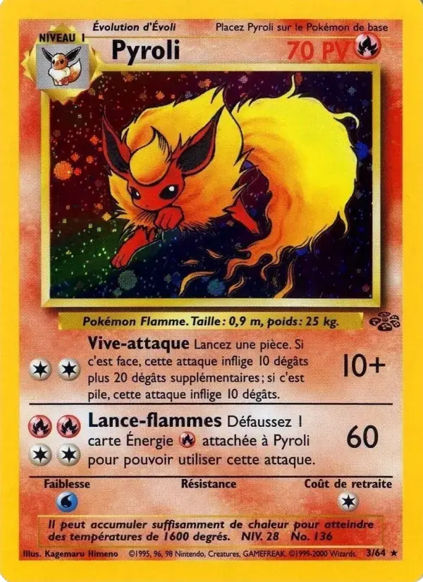 Carte Pokémon Pyroli #3 — Jungle
