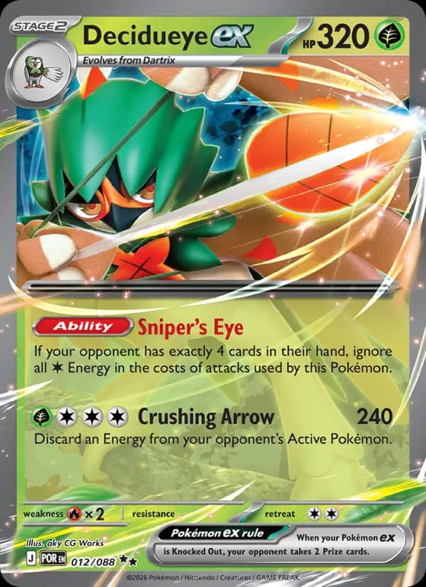 Decidueye ex #012 — Perfect Order