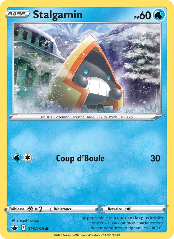 Carte Pokémon Stalgamin #35 — Règne de Glace