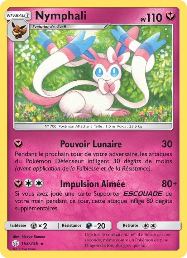 Carte Pokémon Nymphali #155 — Éclipse Cosmique