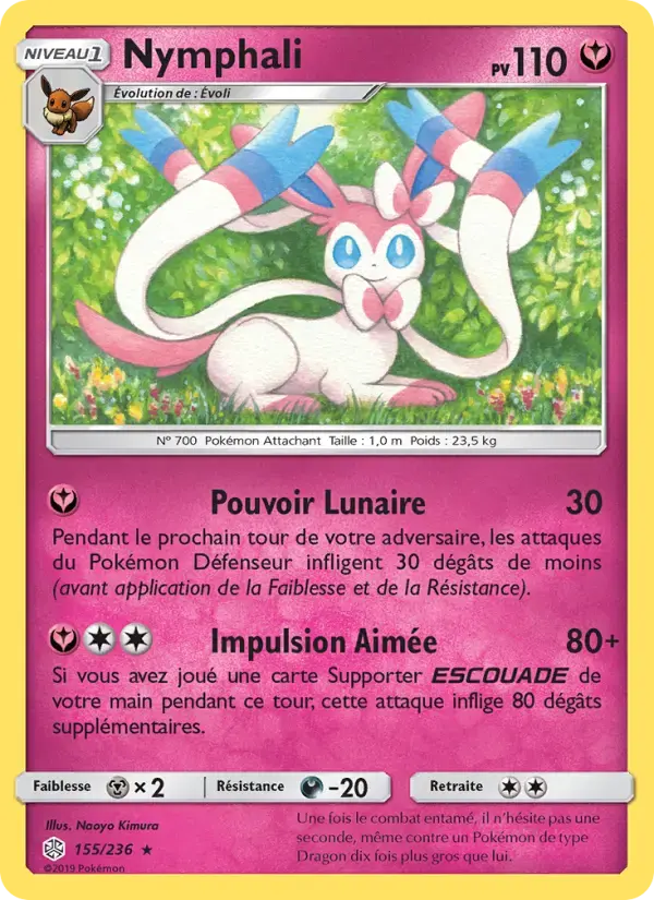 Carte Pokémon Nymphali #155 — Éclipse Cosmique