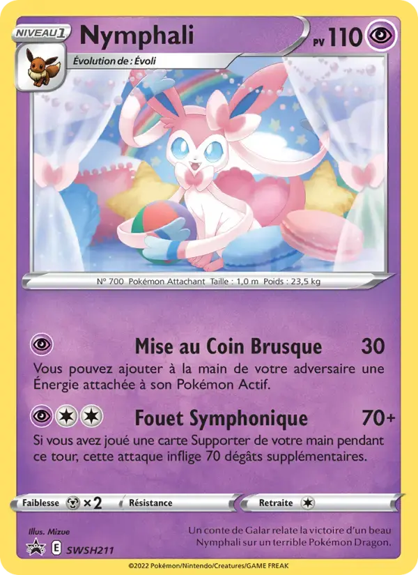 Carte Pokémon Nymphali #SWSH211 — Promos Épée et Bouclier